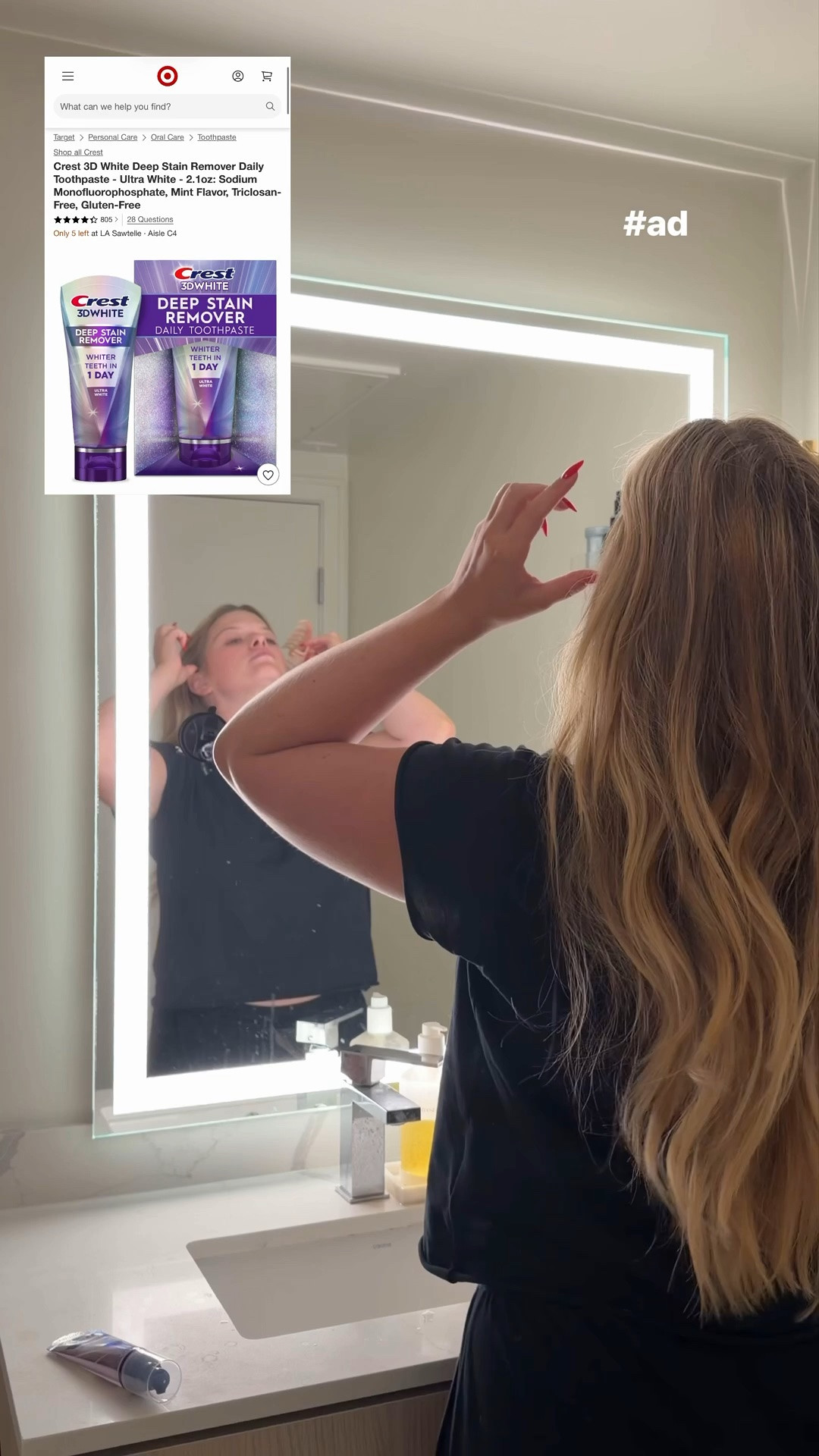 #ad this toothpaste is perfect for all my wine/coffee lovers out there 🦷🪥✨@crest @target #targetpartner #oralcareroutine @shop.ltk #liketkit