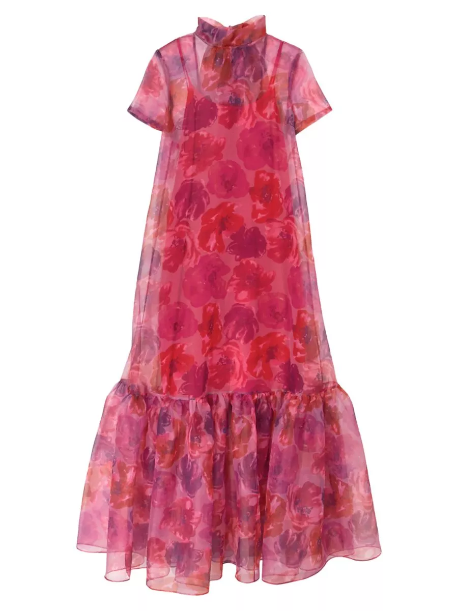 Buttercup Floral Tie Neck Tiered … curated on LTK