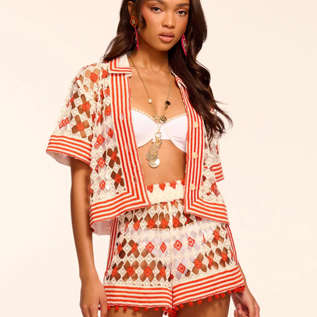 Cordelia Crochet Coverup Mini Short | Ramy Brook