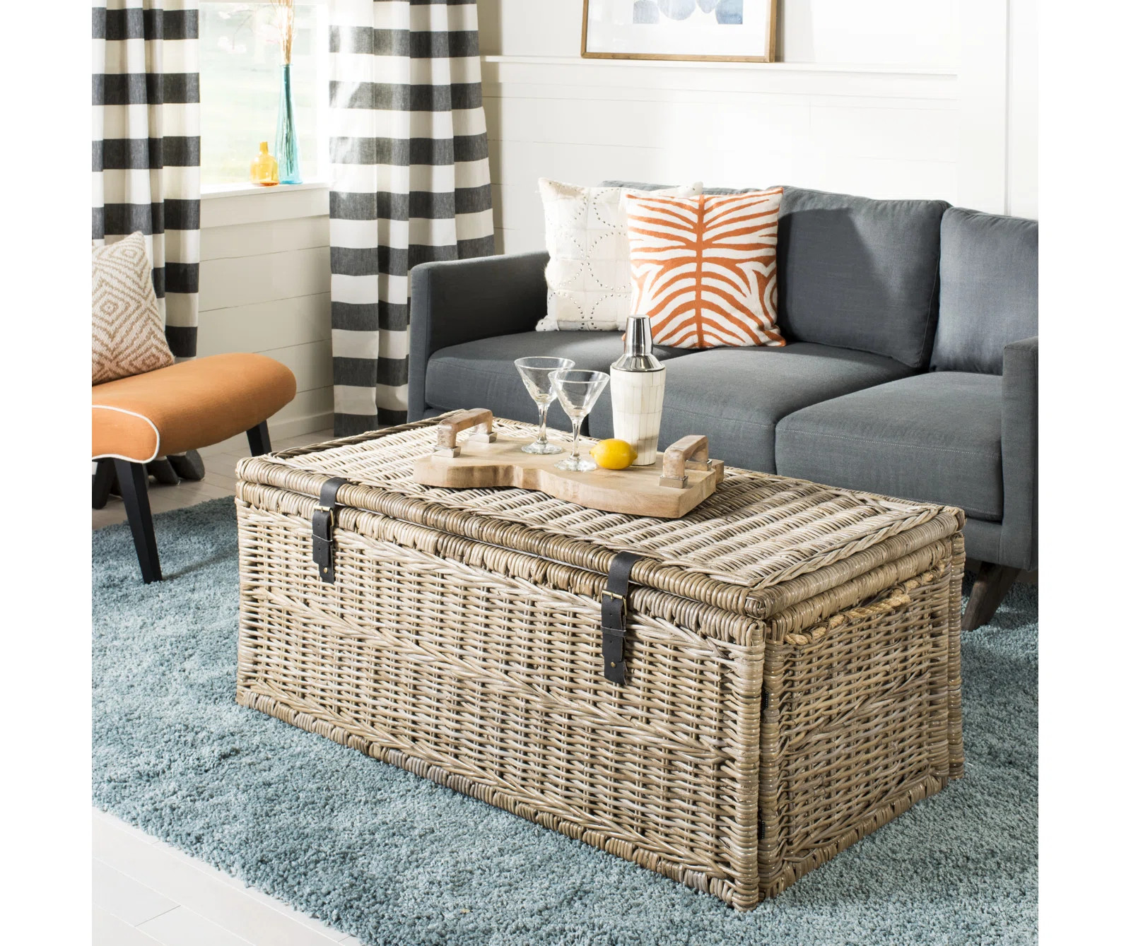 Caden 46" Wicker Storage Trunk | Wayfair North America