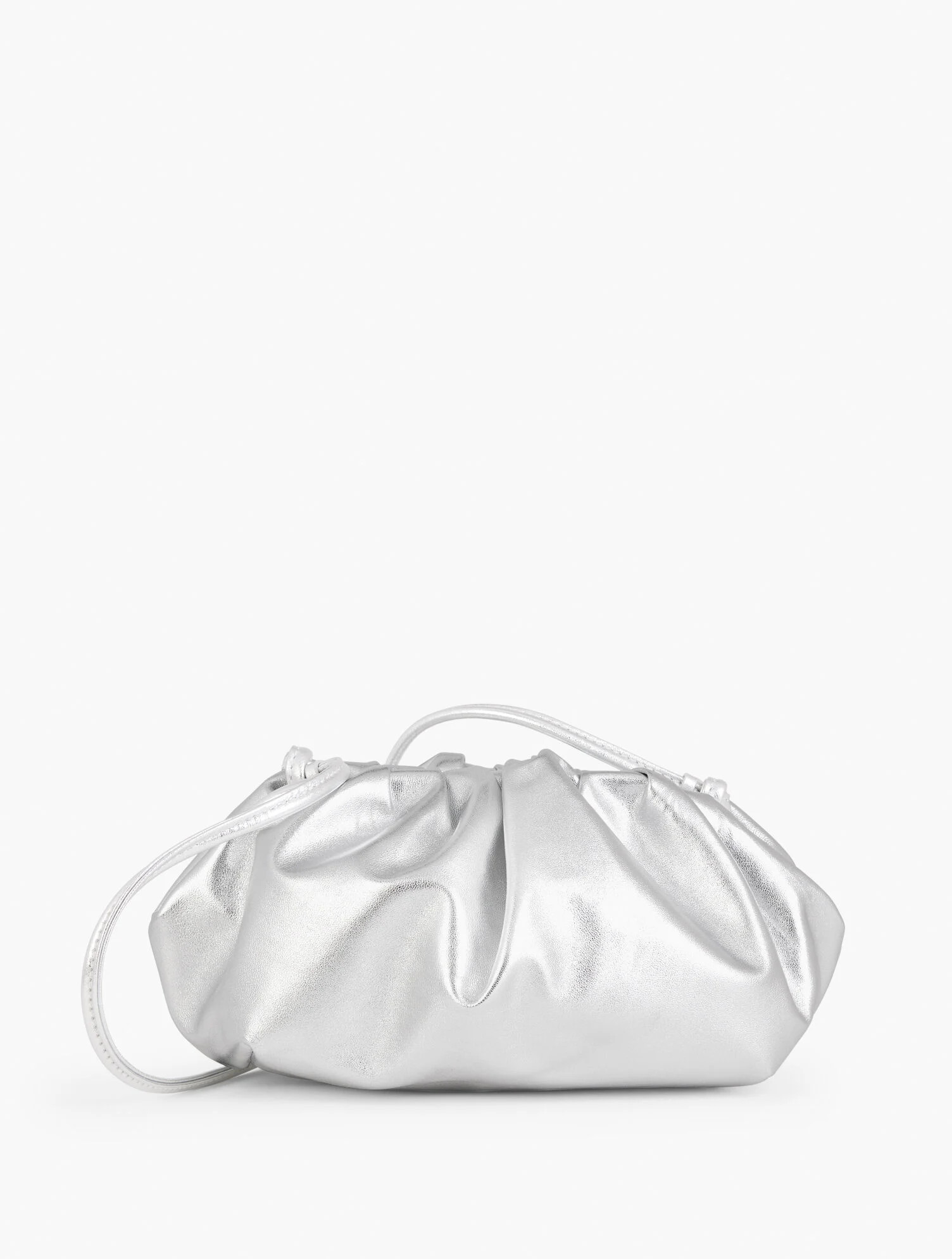 Cinched Nappa Metallic Crossbody Bag | Talbots