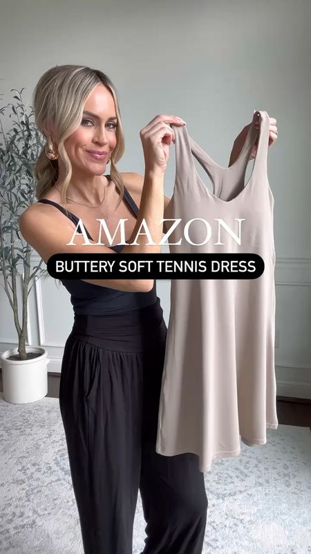 One of the best tennis dresses I’ve found on Amazon! Buttery soft fabric, detached shorts with pockets, shelf bra with removable pads and comes in XS-XL! 5 neutral colors available wearing xs


#LTKfindsunder50 #LTKstyletip #LTKover40