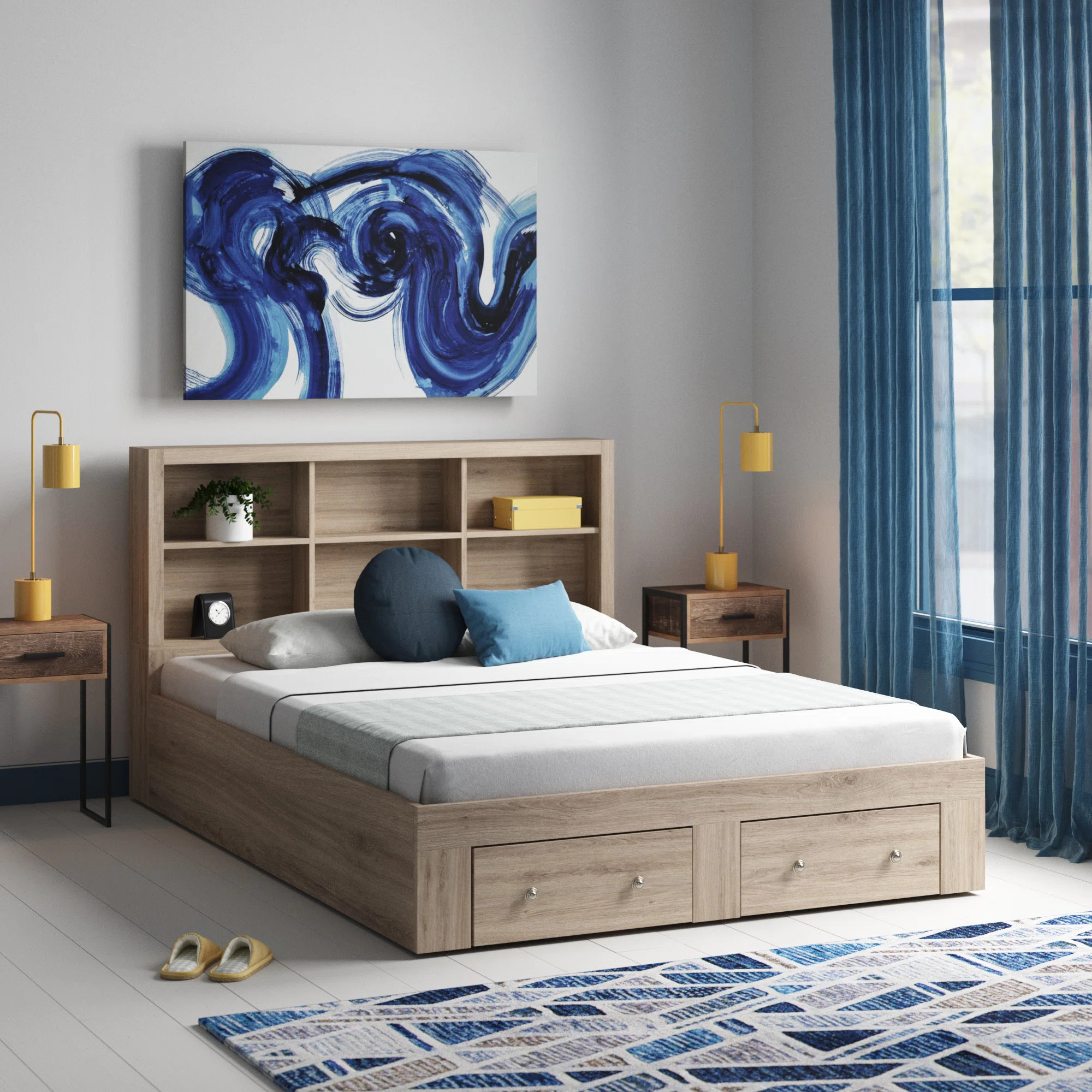 Beckville Bookcase Storage Bed | Wayfair North America