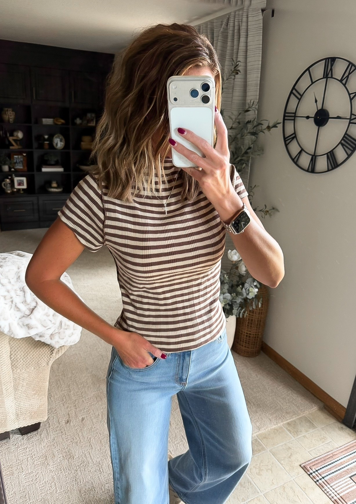 Target Labor Day SALE 🎯 
So many great basic tops less than $20 and my favorite jeans also included. 
Top / small 
Jeans/ 8 regular 
@Target 

#LTKSaleAlert #LTKSeasonal #LTKOver40