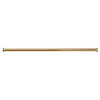 Barclay Products 72 in. Straight Shower Rod with Flanges in Polished Brass 4100-72-PB - The Home ... | The Home Depot
