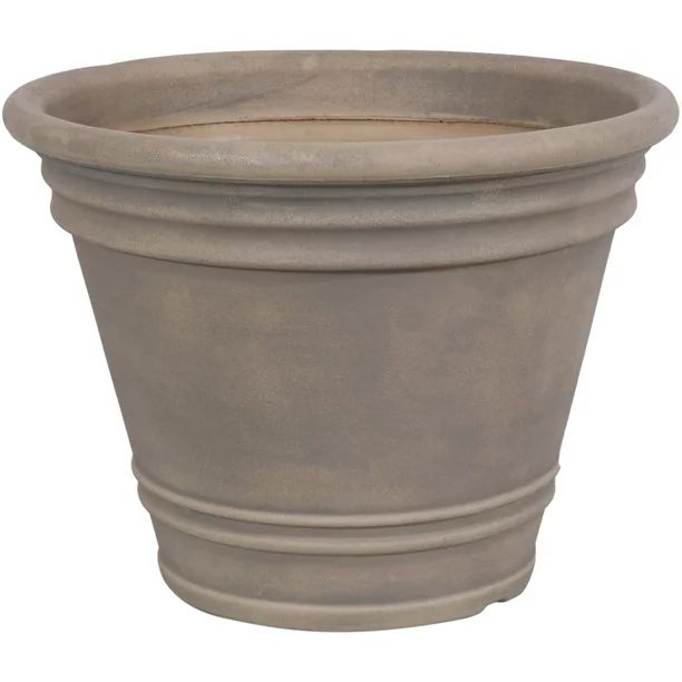 Sunnydaze Franklin Polyresin Outdoor/Indoor Unbreakable UV-Resistant Flower Pot Planter - 20" Dia... | Walmart (US)