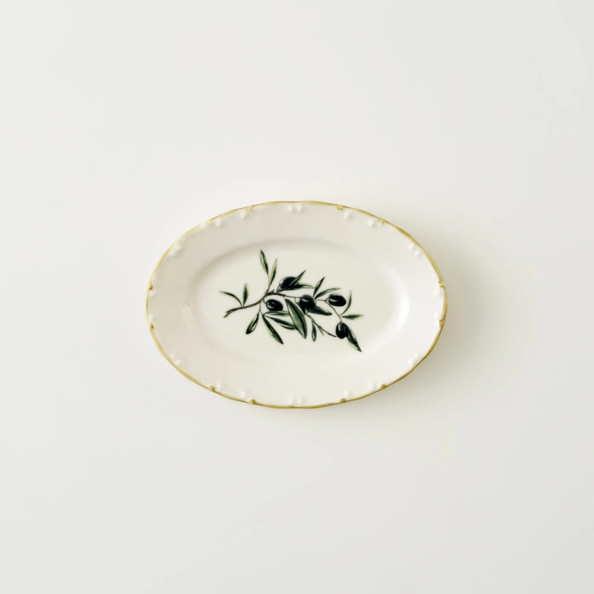 Olive Porcelain Oval Serving Platter - Bella Maison | Bella Maison USA