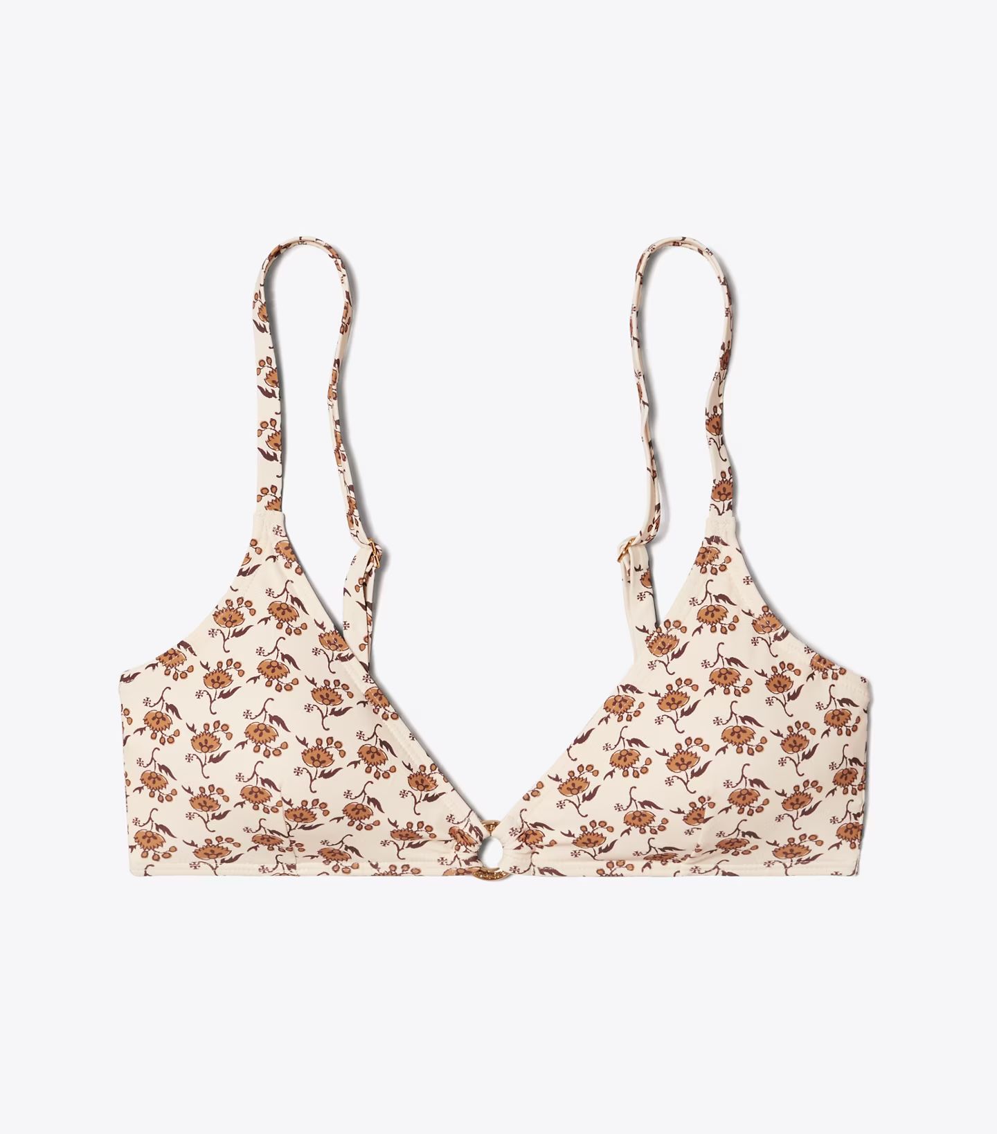 Printed Ring Bikini Top: Women's Designer Two Pieces | Tory Burch | Tory Burch (US)