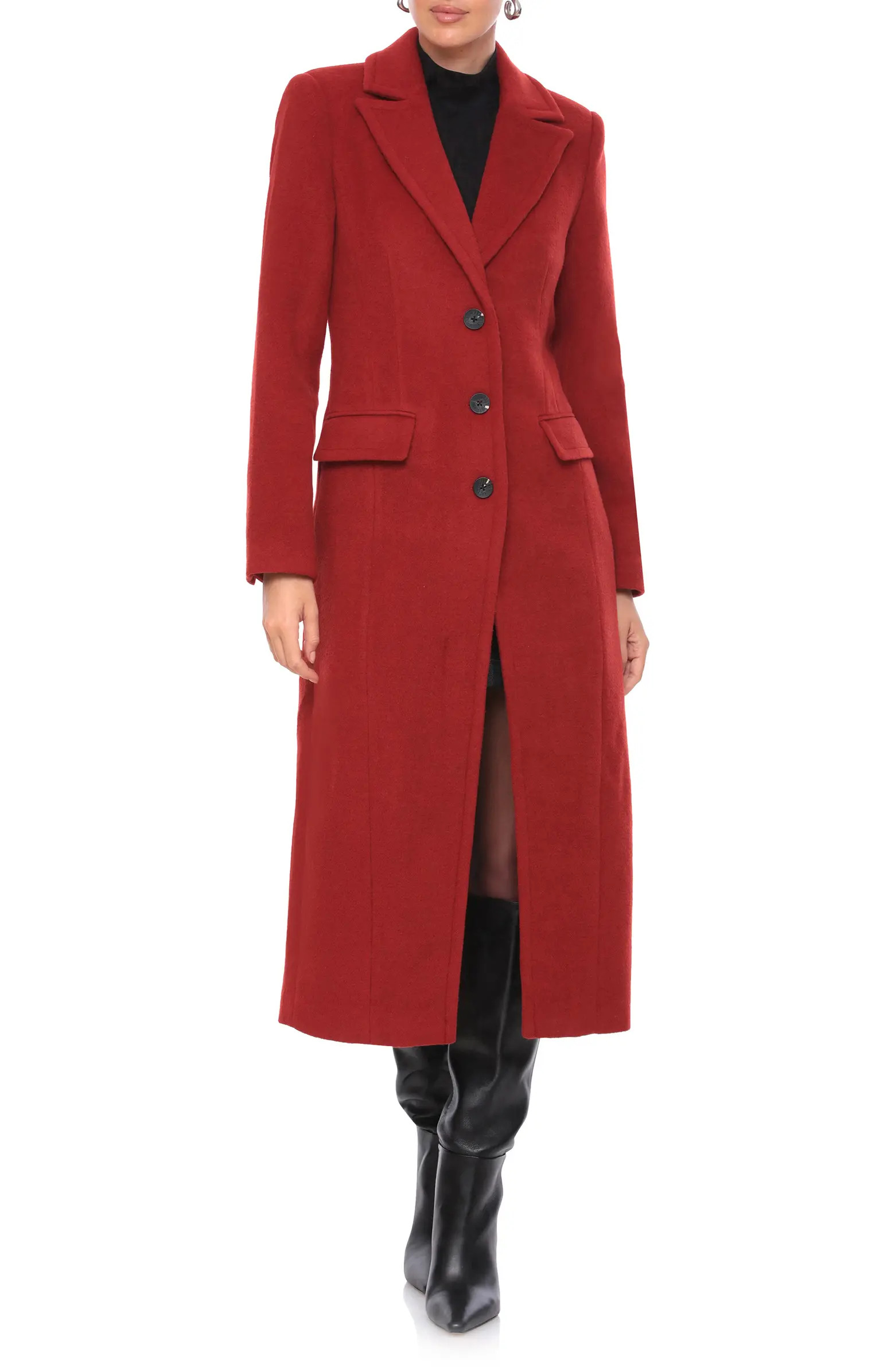 Cutaway Tailored Maxi Coat | Nordstrom