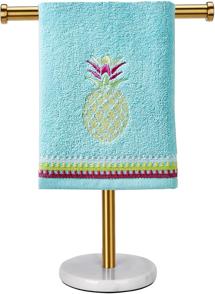 Gold Hand Towel Holder Stand Countertop, Sturdy Marble Base, Hand Towel Rack for Bathroom (Gold B... | Amazon (US)