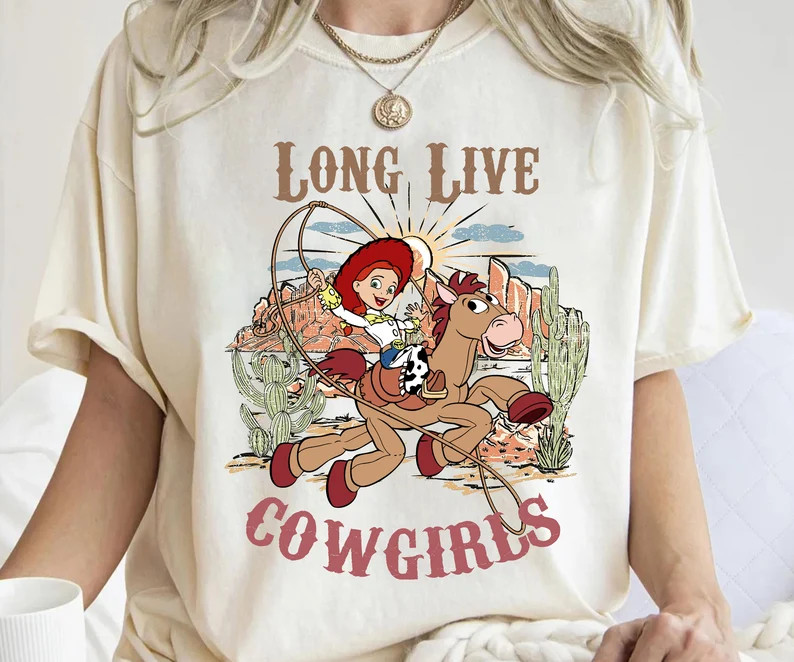 Disney Pixar Toy Story Shirt, Retro Disney Shirt, Jessie Long Live Cow Girl Shirt, Disneyland WDW... | Etsy (US)