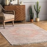 nuLOOM Gypsy Vintage Medallion Tassel Area Rug, 5' x 8', Multi | Amazon (US)