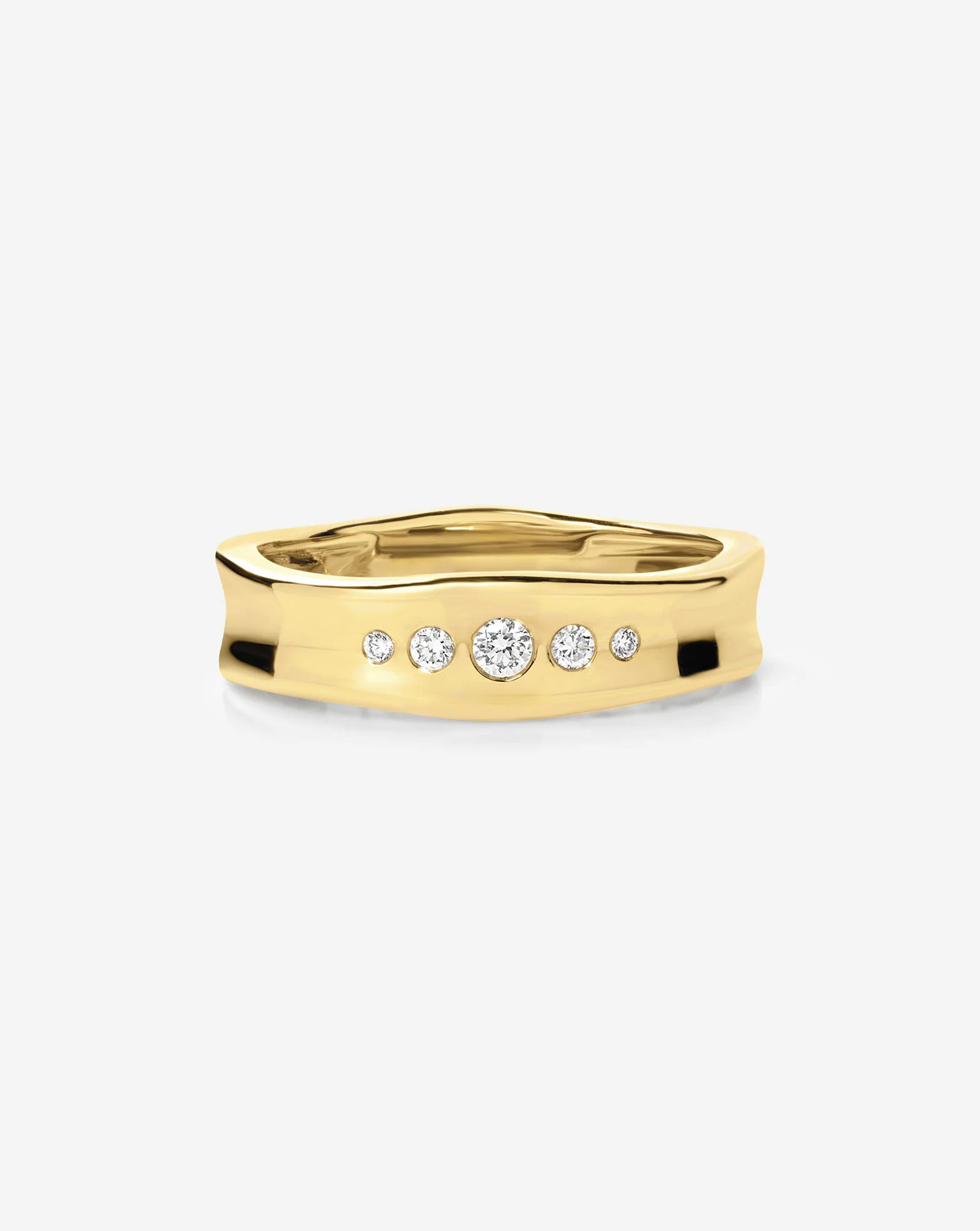 Organic Graduated Diamond Ring | Ring Concierge