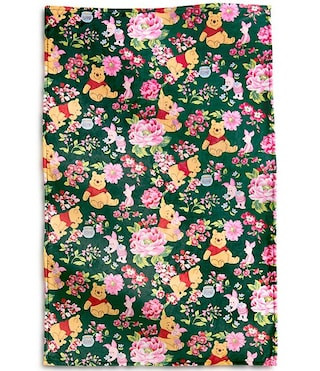 x Winnie the Pooh Springtime Floral Plush Throw Blanket | Dillard's