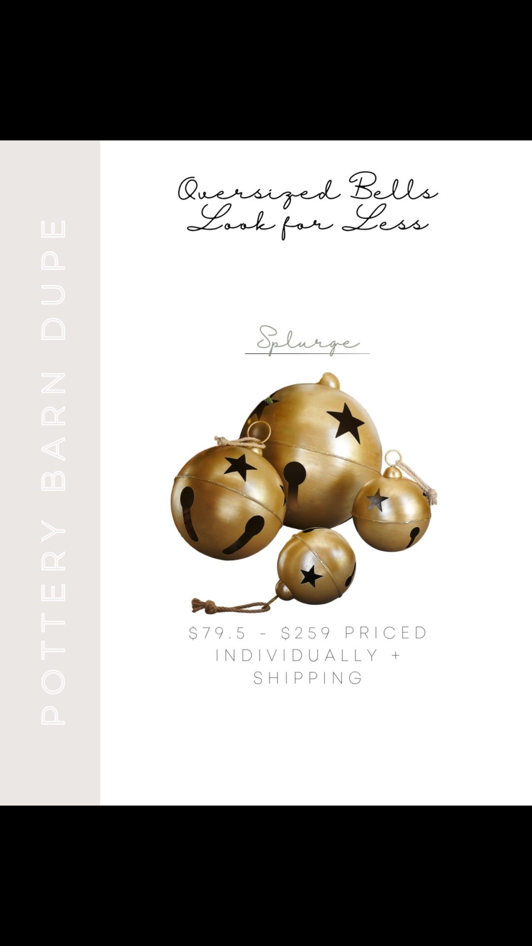 A Christmas Decor Splurge or Save! 🔔

Pottery Barn Oversized Bells Look for Less | Pottery Barn Oversized Bells Dupe | Pottery Barn Oversized Christmas Bells Look for Less | Pottery Barn Oversized Christmas Bells Dupe | Pottery Barn Dupe | Pottery Barn Inspired | Christmas Bells | Oversized Christmas Ornaments | Brass Christmas Bells | Gold Christmas Bells | Large Christmas Bells | Jingle Bells | Oversized Jingle Bells | Christmas Decor | Christmas Decorating | Christmad Decor On A Budget | Affordable Christmas Decor | Member’s Mark Jingle Bells | Sam’s Club Jingle Bells | Pottery Barn Christmas Ornaments | Sam’s Club Chrismtas Ornaments | Neutral Christmas | Traditional Christmas Decor | Ralph Lauren Christmas Decor | Christmas Decor Ideas | Splurge or Save 



#LTKSeasonal #LTKHome #LTKHoliday
