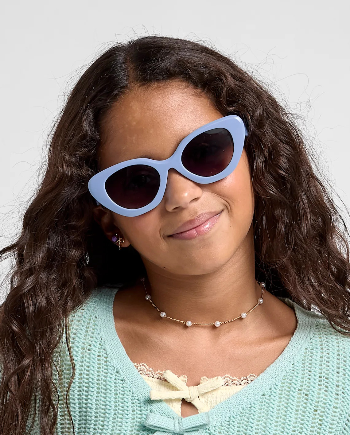 Girls Cat Eye Sunglasses - blue | The Children's Place