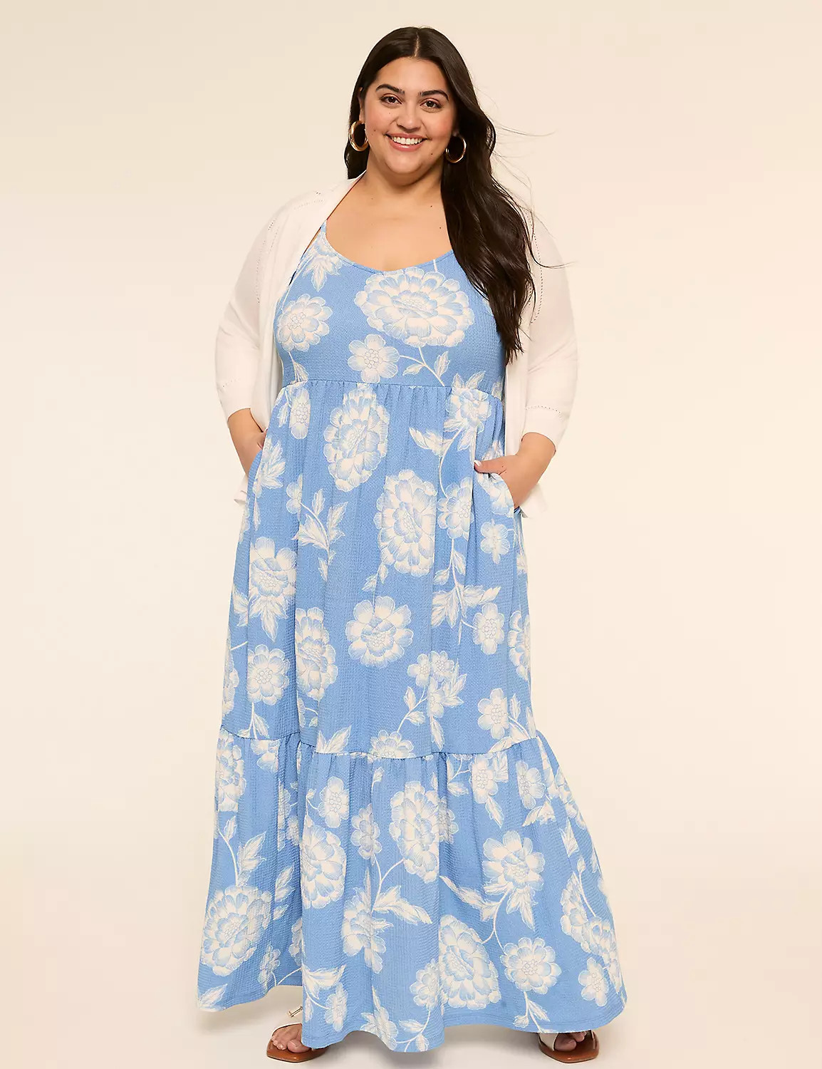 Sleeveless Tiered Maxi Dress | Lane Bryant (US)