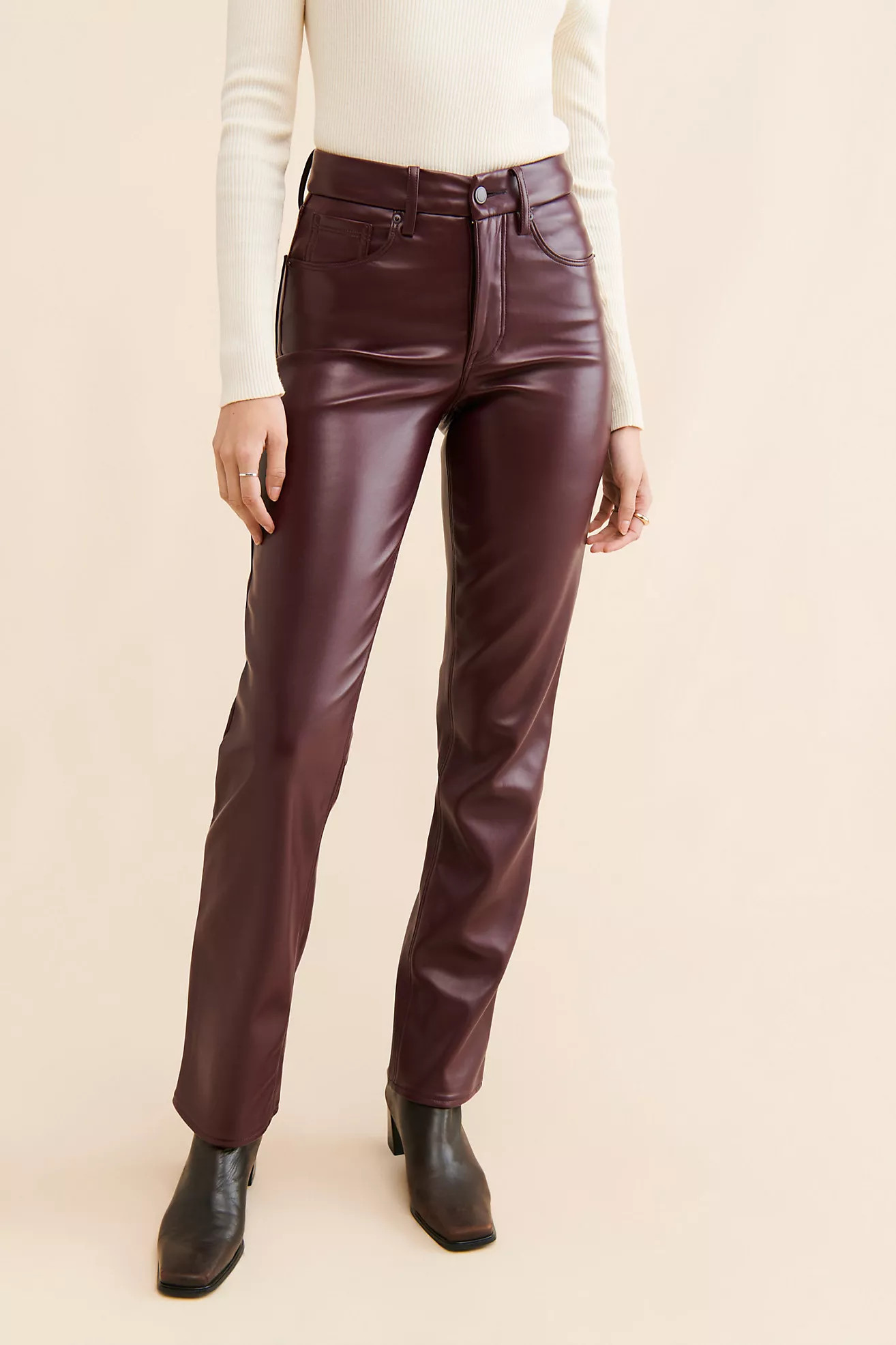Good American Better Than Vegan Leather Pants | Anthropologie (US)