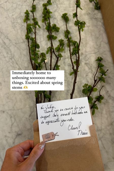 Some of my favorite spring stems even came with a personalized note from the seller 🫶🏻

#LTKhome #LTKSeasonal #LTKfindsunder50