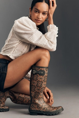 Barbour x Farm Rio Cami Printed Wellington Boots | Anthropologie (US)