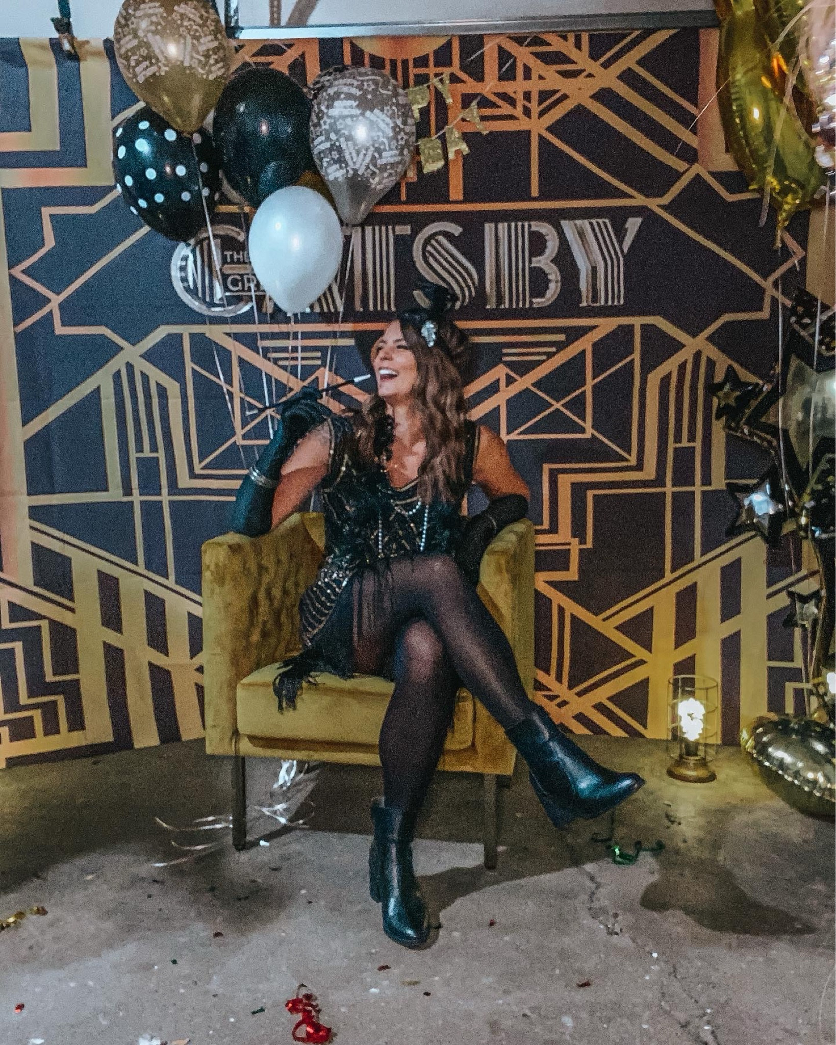 Gatsby Flapper Roaring 20s Halloween Costume Birthday Party

Flapper dress, flapper accessories, gatsby costume, short boots, jeweled dress 

#LTKparties #LTKstyletip #LTKHalloween