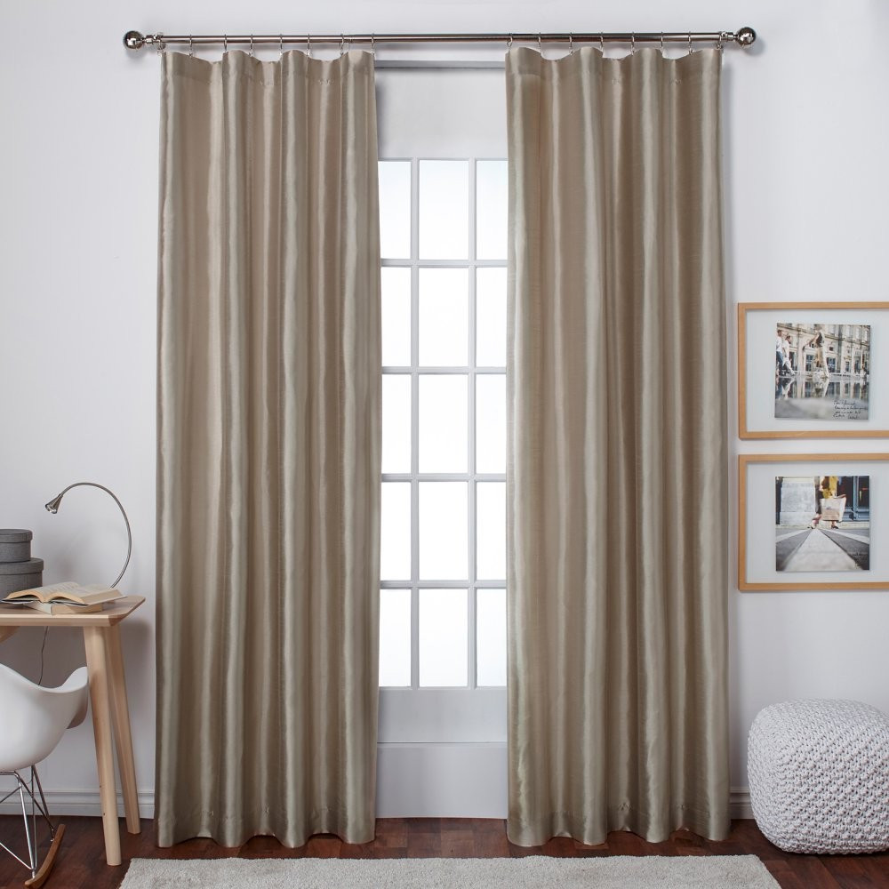 Exclusive Home Bolero Clip Ring / Rod Pocket Curtain Panel Pair | Hayneedle