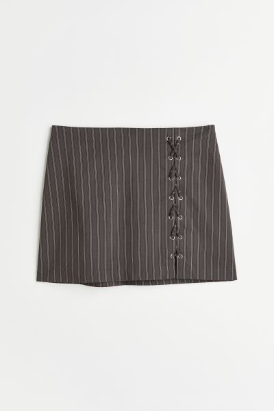 Lacing-detail Twill Skirt | H&M (US)