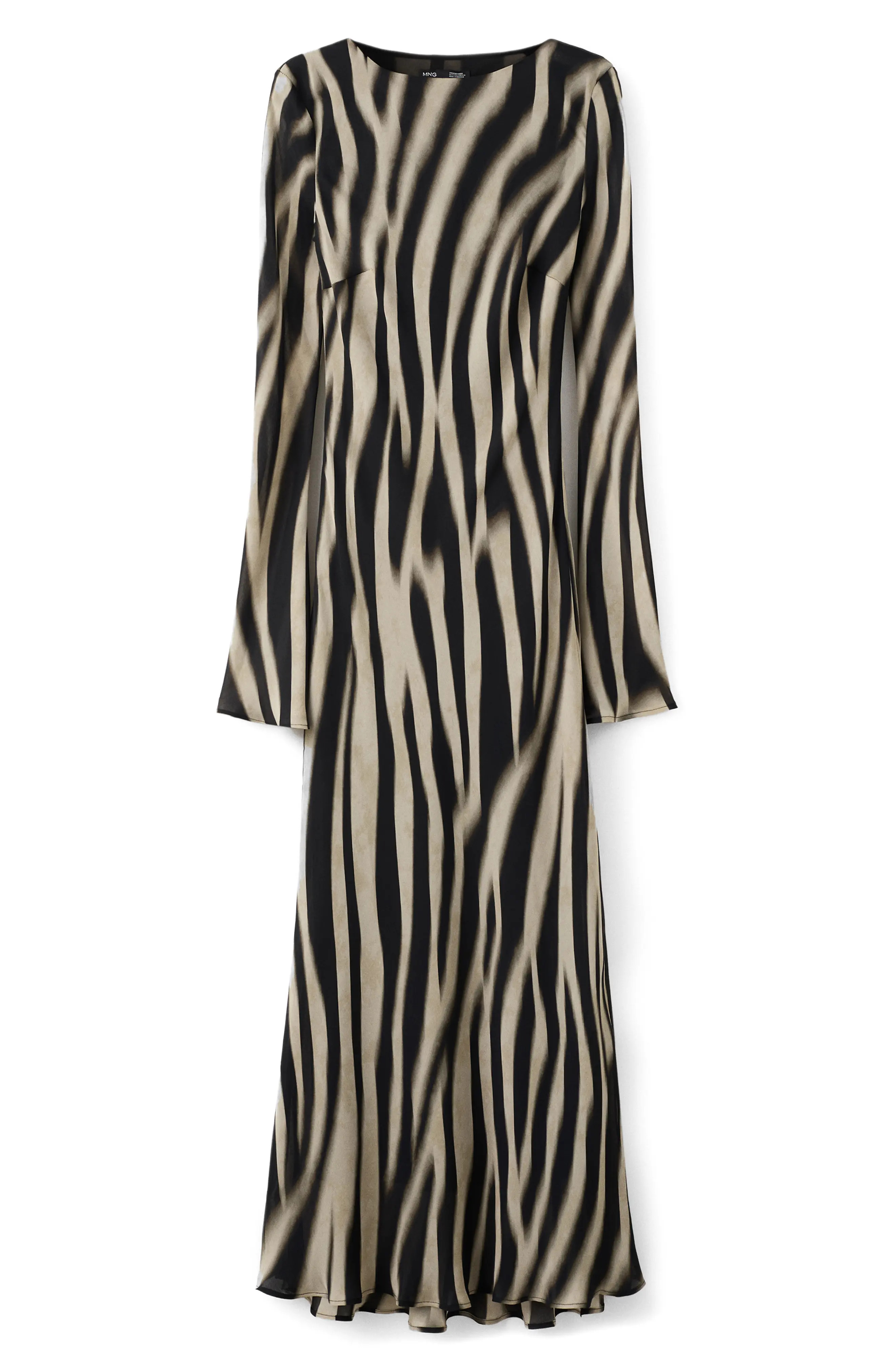 Abstract Zebra Stripe Long Sleeve Dress (Women) | Nordstrom | Nordstrom