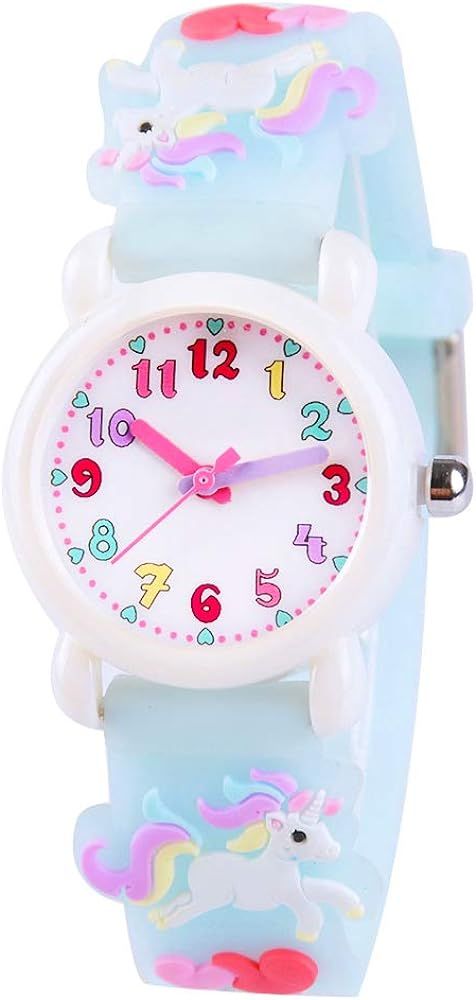 Venhoo Kids Watches 3D Cute Cartoon Waterproof Silicone Children Toddler Wrist Watch Time Teacher... | Amazon (US)