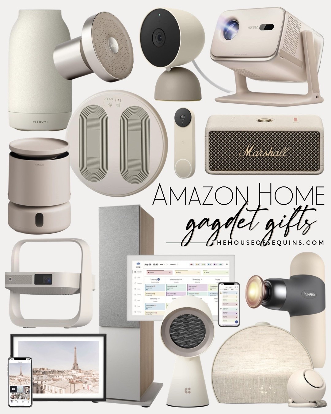 Shop Amazon Home, gadgets and tech gifts! Digital picture frame, hatch sunrise alarm clock, portable range hood, surround sound speaker, skylight calendar, digital calendar smart planner, photo printer, Google nest doorbell, portable projector, beats pill portable Bluetooth speaker, security camera, essential oil diffuser, humidifier, foot massager and more! 

Comment SHOP below to receive a DM with the link to this post on my LTK ⬇ https://liketk.it/5r8Bf #ltkfindsunder100 #ltkhome #ltkfindsunder50
