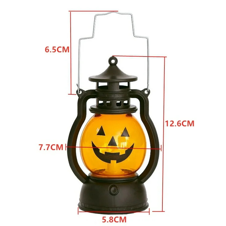 Halloween LED Lantern Lights 3-Packs ,  Small Vintage Style Flameless Lantern Skull Skeleton Deco... | Walmart (US)
