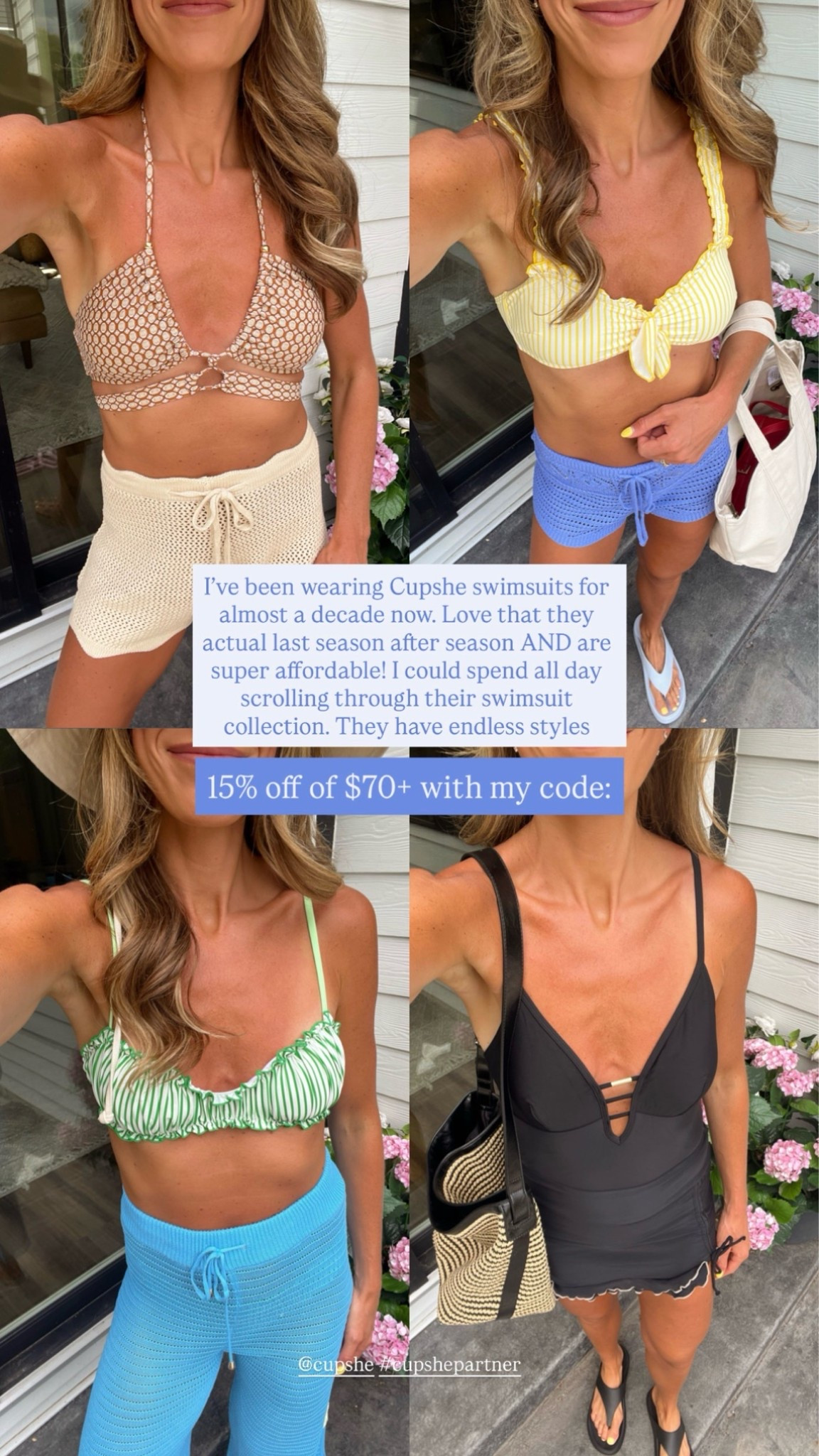 Beach vacation outfit ideas that are super affordable + use code Tall15 for 15% off of $70+
I've been wearing @Cupshe for years because of their swimwear and now I love their coverups and dresses just as much! I wear my true size in everything (mediums)  

#Cupshe #Cupshepartner #swimsuits #swimwear #bikini #vacation

#LTKootd #LTKTravel #LTKSwim