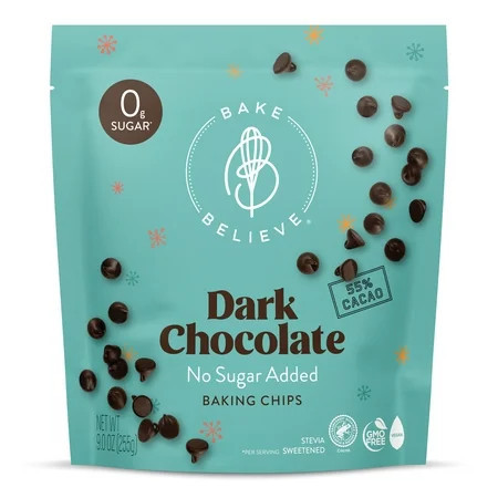Bake Believe ,Keto-Friendly, Dark Chocolate Chips, 9 oz Bag | Walmart (US)