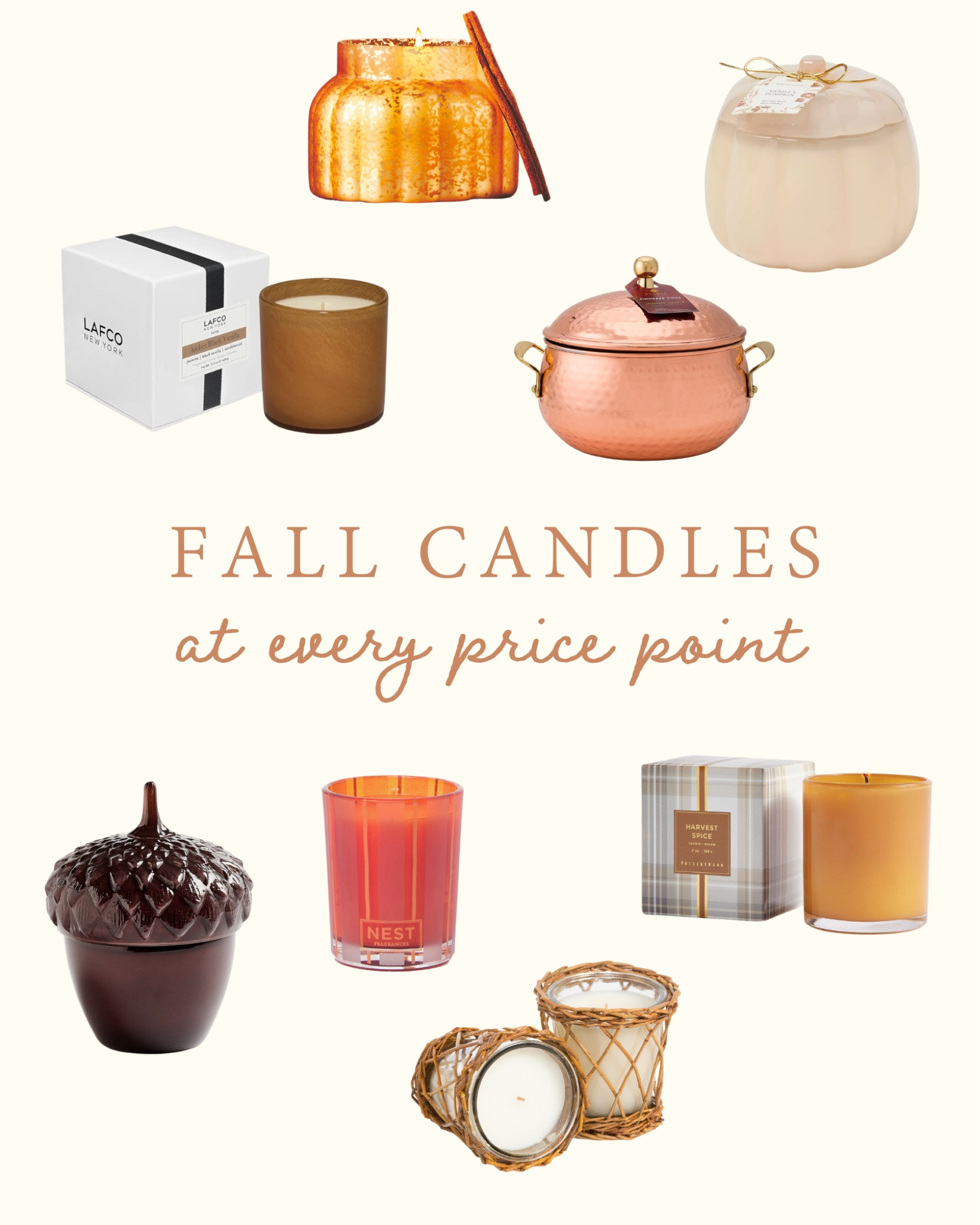 Fall candles at every price point! 

#LTKSeasonal #LTKfindsunder100 #LTKhome