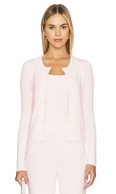 L'Academie by Marianna Adalynn Cardigan in Baby Pink from Revolve.com | Revolve Clothing (Global)