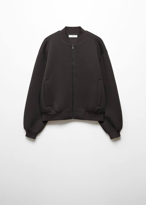 Bomber jacket with zip | MANGO (US)
