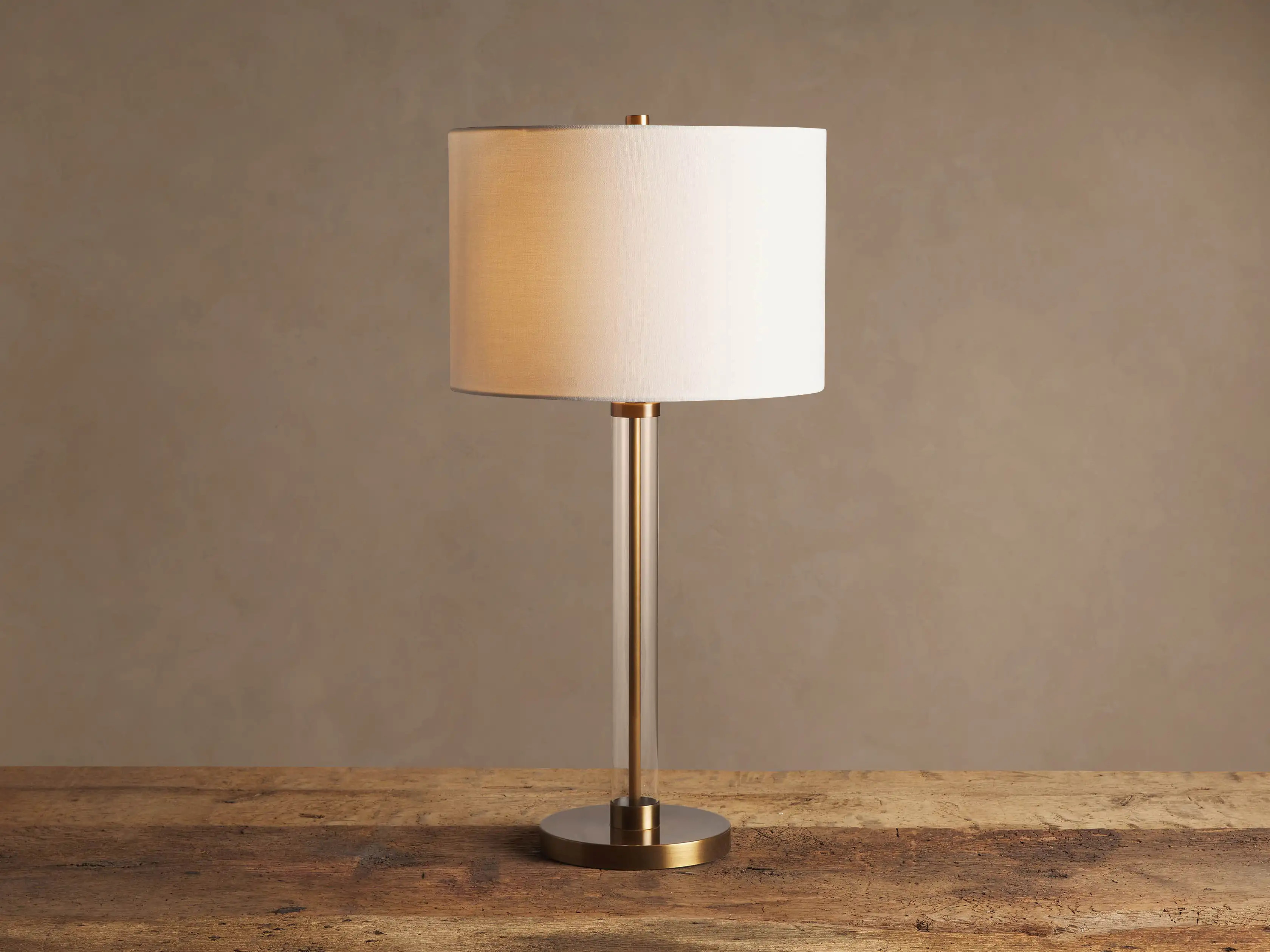 Glass Column Table Lamp | Arhaus