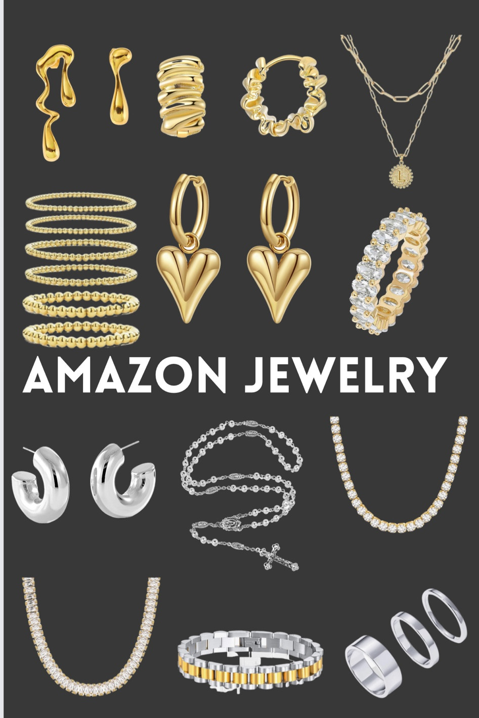 I get all my jewelry from amazon and here are my favs pieces!🫶🏼

#LTKGiftGuide #LTKfindsunder50 #LTKCyberWeek