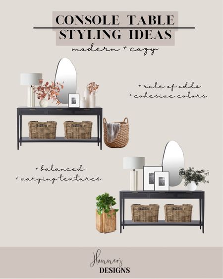 Console table decor ideas, Console table decor styling ideas, how to style a console table #hunnersdesigns #consoletable

#LTKhome