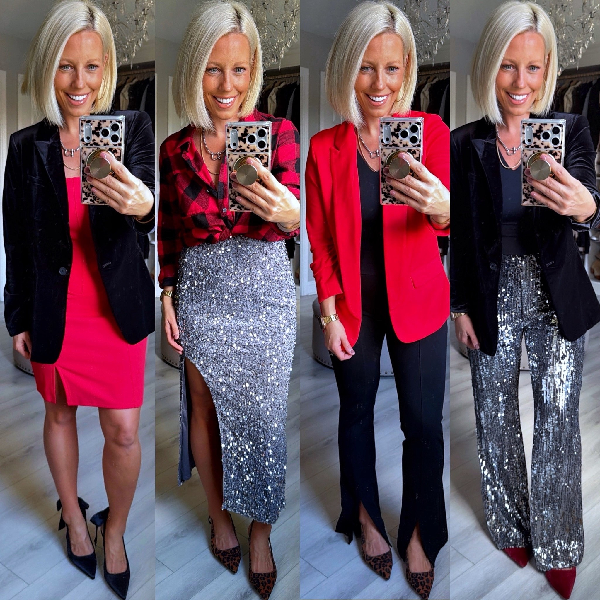 Walmart holiday haul!!! I’m loving all of the different textures and the ability to mix and match these pieces!!!! Grab them before they sell out!!!
⬇️⬇️⬇️
Wearing size small in everything except the sequin pants are medium!!

#LTKHoliday #LTKParties #LTKFindsUnder50