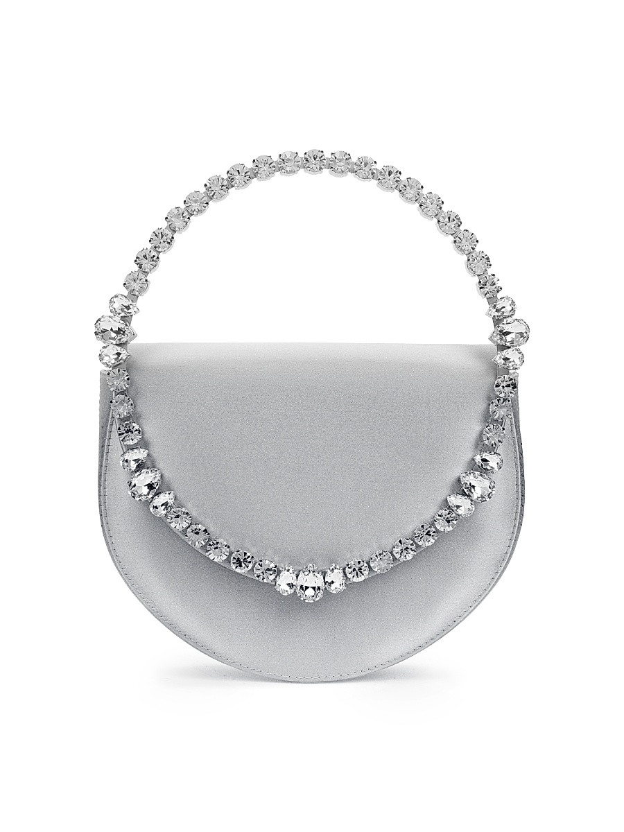 Women's Lily Embellished Metallic Clutch - Silver | Saks Fifth Avenue