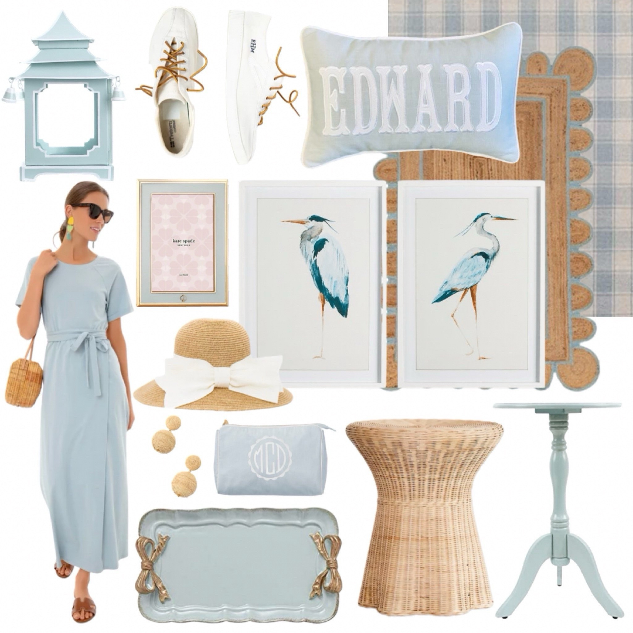 Ice blue inspo chinoiserie grand millennial blue and white rattan natural woven shirt dress monogrammed personalized gifts travel pouch beach coastal blue heron watercolor art sale lantern pagoda earrings bow tray night stand side table Amazon Tuckernuck nursery baby pillow appliqué gift area rug mat runner sneakers tretorns sun hat classic feminine spring 

#LTKHome #LTKSaleAlert #LTKFindsUnder100