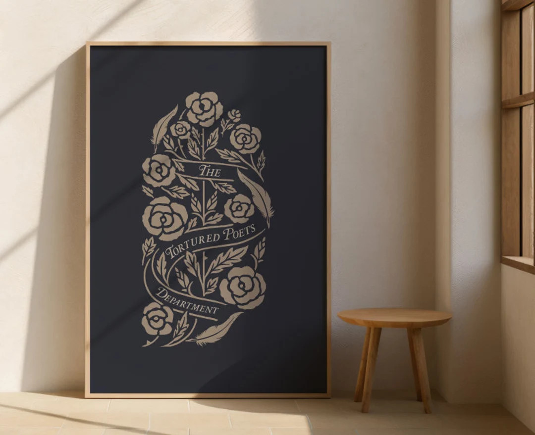 Floral Tortured Poets Department Poster - Etsy | Etsy (US)