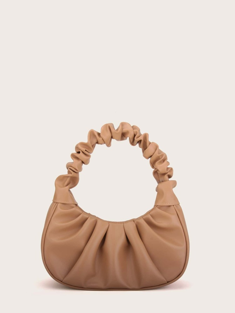 Ruched Baguette Bag | SHEIN