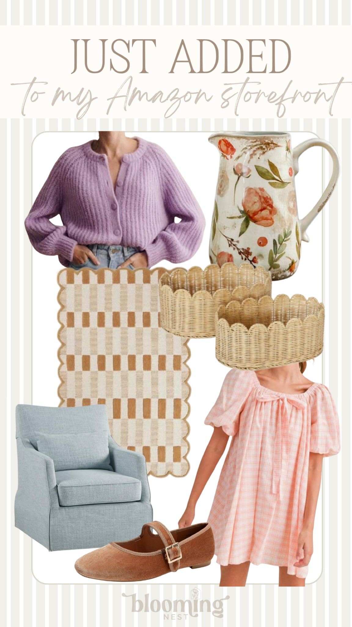 Just added to my Amazon storefront! 

THEBLOOMINGNEST Amazon rug storage baskets chair dress cardigan shoes 

#LTKHome #LTKSeasonal #LTKStyleTip