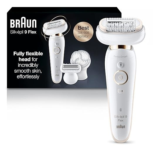 Braun Epilator Silk-épil 9 9-030 with Flexible Head, Facial Hair Removal for Women and Men, Hair... | Amazon (US)