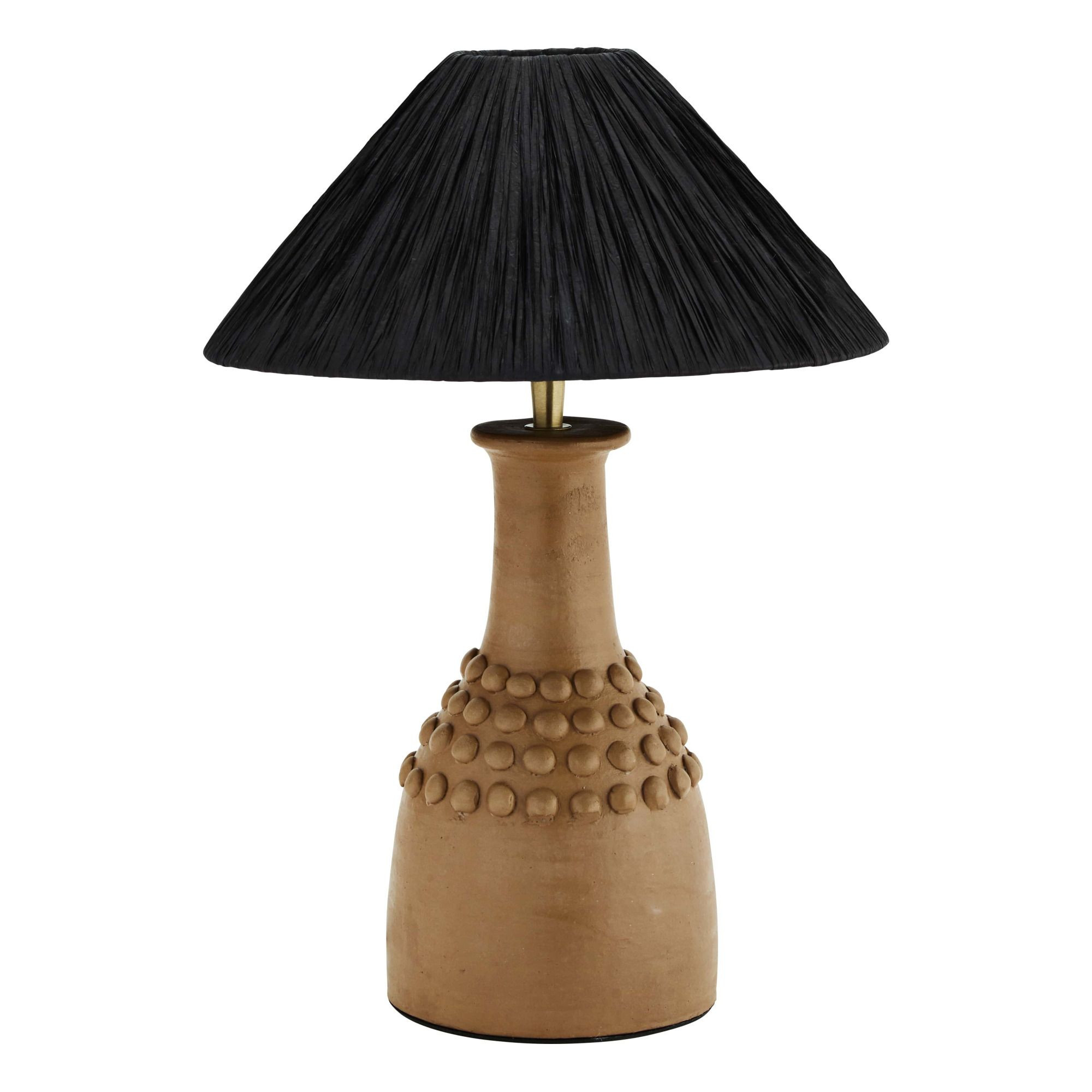 Table Lamp - Terracotta Base, Raffia Shade Madam Stoltz Design Adult | Smallable DE