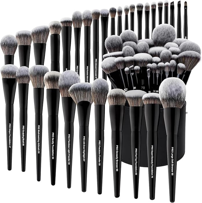 Bueart Design 32Pcs PRO Grade Makeup Brushes Set with Super large Holder, Premium Ultra-soft Synt... | Amazon (US)