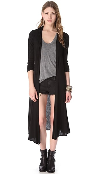 Riller & Fount Norma Extra Long Cardigan - Black | Shopbop