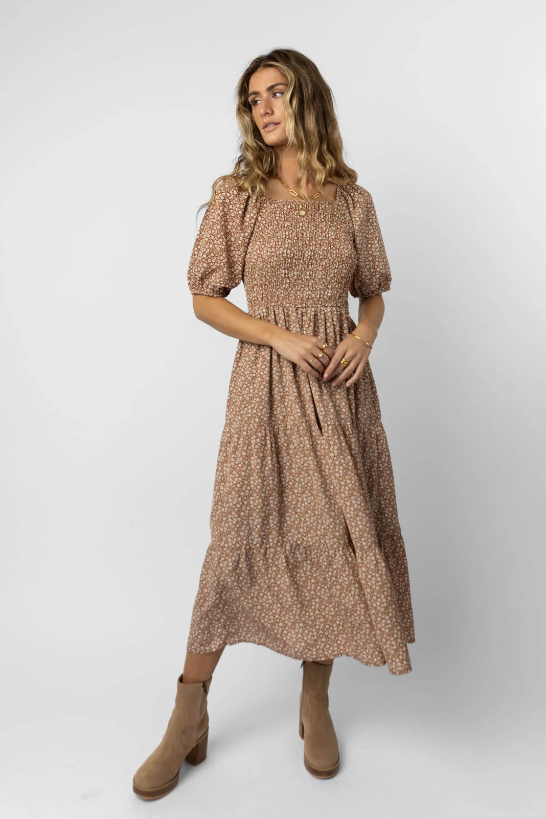 Pippa Maxi Dress in Rust - XS / Rust - böhme | Böhme US